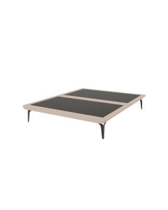 Base Box Cama Japonesa Toquio Casal Linho Bege