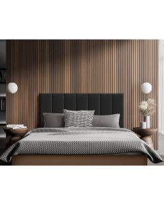 Cabeceira Painel Modulado Rony 140cm Veludo Preto