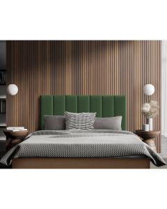 Cabeceira Painel Modulado Rony 140cm Veludo Verde