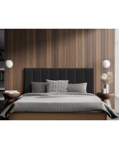 Cabeceira Painel Modulado Rony 160cm Veludo Preto