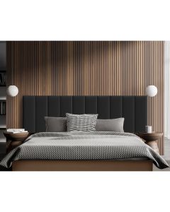 Cabeceira Painel Modulado Rony 200cm Veludo Preto