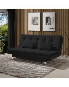 Sofá Cama Berlim 190cm Veludo Preto