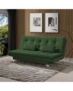 Sofá Cama Berlim 190cm Veludo Verde